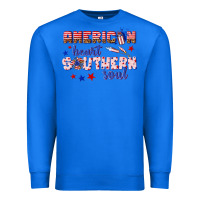 True Royal American heart southern soul Premium Sweatshirt - texasbilliewilder