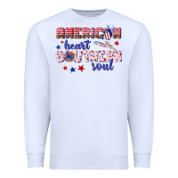 White American heart southern soul Premium Sweatshirt - texasbilliewilder