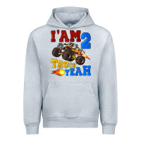 Heather Grey i'am two truck yeah Urban Hoodie - Artiststas