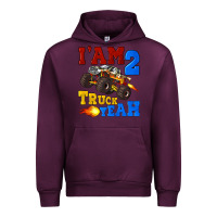 Mauve Wine i'am two truck yeah Urban Hoodie - Artiststas