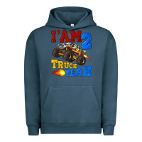 Pigment Midnight Navy i'am two truck yeah Urban Hoodie - Artiststas
