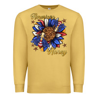 Antique Gold American honey with bee Premium Sweatshirt - texasbilliewilder