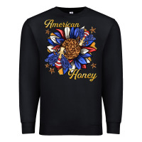 Black American honey with bee Premium Sweatshirt - texasbilliewilder