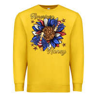 Lemon American honey with bee Premium Sweatshirt - texasbilliewilder