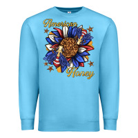 Ocean Blue American honey with bee Premium Sweatshirt - texasbilliewilder