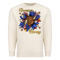 Sandshell American honey with bee Premium Sweatshirt - texasbilliewilder