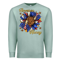 Seafoam American honey with bee Premium Sweatshirt - texasbilliewilder