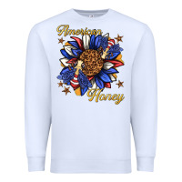 White American honey with bee Premium Sweatshirt - texasbilliewilder
