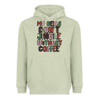 Matcha my bells don't jingle without coffee Heavyweight Hoodie - MaliasSmallBusiness