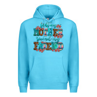 Ocean Blue first my mother second my friend Premium Hoodie - AdoDesignShop