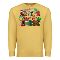 Antique Gold santas favorite nurse Premium Sweatshirt - Zillion Design Studio
