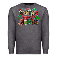 Charcoal Heather santas favorite nurse Premium Sweatshirt - Zillion Design Studio