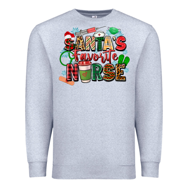 Santas Favorite Nurse Premium Sweatshirt by Zillion Design Studio | Teevron