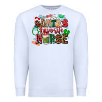 White santas favorite nurse Premium Sweatshirt - Zillion Design Studio