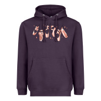 Plum ballerina ballet shoes Heavyweight Hoodie - MaliasSmallBusiness