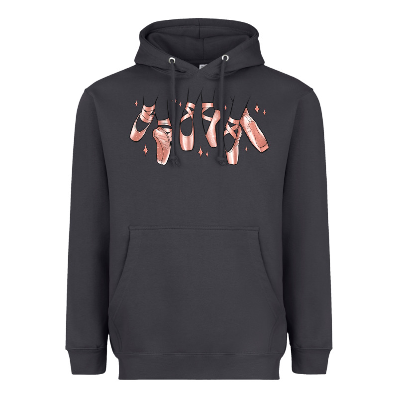 Ballerina Ballet Shoes Heavyweight Hoodie by MaliasSmallBusiness | Teevron