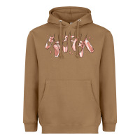 Toasted Coconut ballerina ballet shoes Heavyweight Hoodie - MaliasSmallBusiness