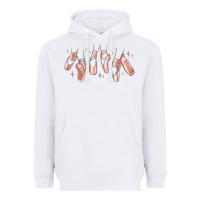 White ballerina ballet shoes Heavyweight Hoodie - MaliasSmallBusiness