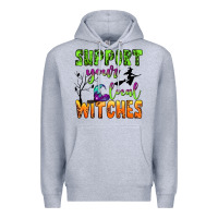 Heather Grey support your local witches Premium Hoodie - BundleAndBundleShop