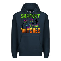 Navy support your local witches Premium Hoodie - BundleAndBundleShop
