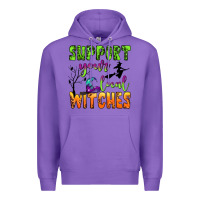 Purple support your local witches Premium Hoodie - BundleAndBundleShop