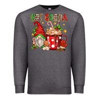 Charcoal Heather hot cocoa gnome Premium Sweatshirt - Zillion Design Studio