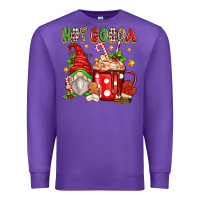 Purple hot cocoa gnome Premium Sweatshirt - Zillion Design Studio