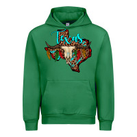 Emerald bullskull texas map Urban Hoodie - JahusDesignShop