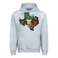 Heather Grey bullskull texas map Urban Hoodie - JahusDesignShop