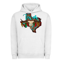 Pigment Lunar Rock bullskull texas map Urban Hoodie - JahusDesignShop