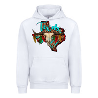 White bullskull texas map Urban Hoodie - JahusDesignShop