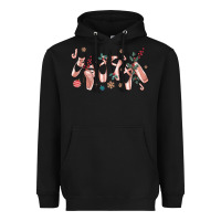 Black christmas ballerina shoes Heavyweight Hoodie - MaliasSmallBusiness