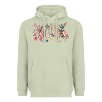 Matcha christmas ballerina shoes Heavyweight Hoodie - MaliasSmallBusiness