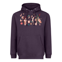 Christmas Ballerina Shoes Heavyweight Hoodie | Teevron