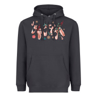 Smoke christmas ballerina shoes Heavyweight Hoodie - MaliasSmallBusiness