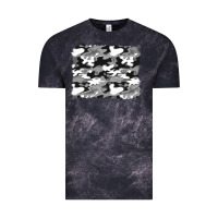 Cloud Black black and white camouflage background Vintage Tee - Artiststas