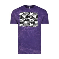 Cloud Purple black and white camouflage background Vintage Tee - Artiststas