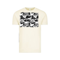 Vintage Arctic black and white camouflage background Vintage Tee - Artiststas