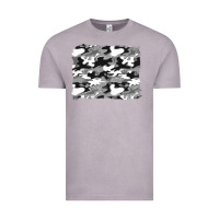 Vintage Zinc black and white camouflage background Vintage Tee - Artiststas