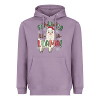Lavender fa la la llama Heavyweight Hoodie - MaliasSmallBusiness