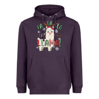 Plum fa la la llama Heavyweight Hoodie - MaliasSmallBusiness