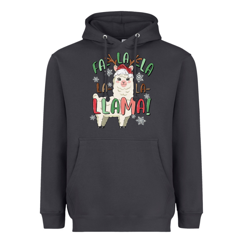 Fa La La Llama Heavyweight Hoodie by MaliasSmallBusiness | Teevron