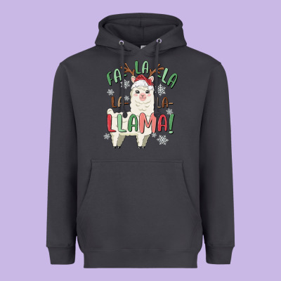 Heavyweight Hoodie fa la la llama