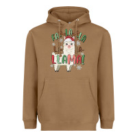 Toasted Coconut fa la la llama Heavyweight Hoodie - MaliasSmallBusiness