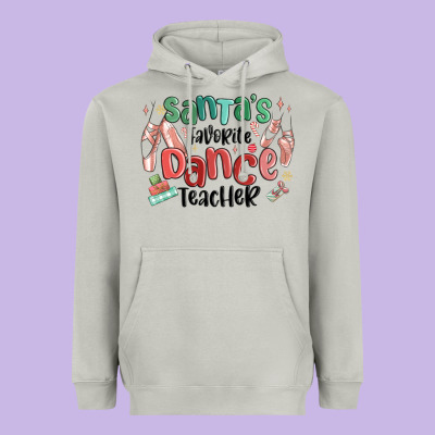 Heavyweight Hoodie santa's favorite dance teacher