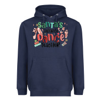Navy santa's favorite dance teacher Heavyweight Hoodie - MaliasSmallBusiness