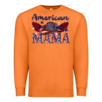 American Mama With Cowboy Premium Sweatshirt | Teevron
