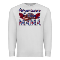 Dove Grey American mama with cowboy Premium Sweatshirt - texasbilliewilder