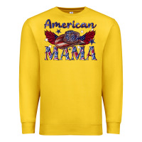 Lemon American mama with cowboy Premium Sweatshirt - texasbilliewilder