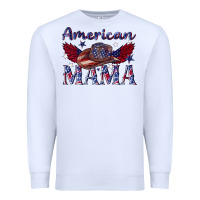White American mama with cowboy Premium Sweatshirt - texasbilliewilder